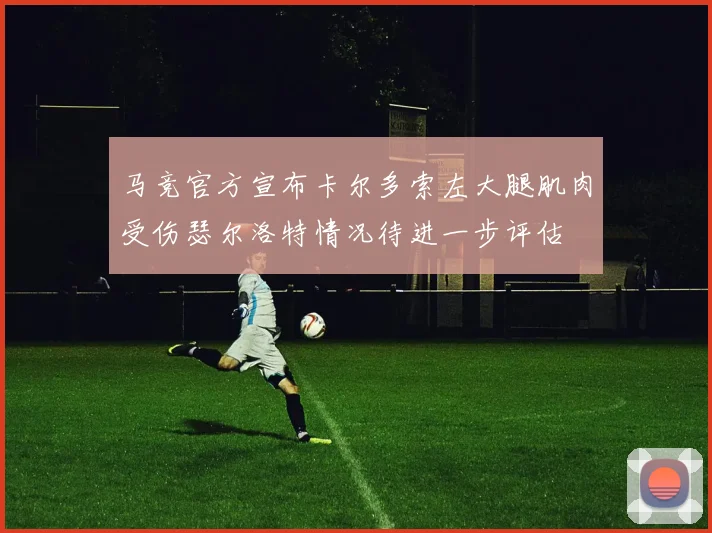 马竞官方宣布卡尔多索左大腿肌肉受伤瑟尔洛特情况待进一步评估